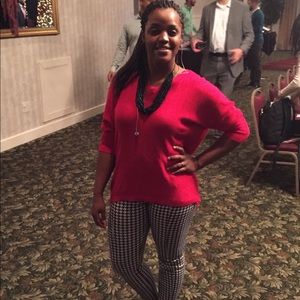 Oversized Red Tunic Sweater